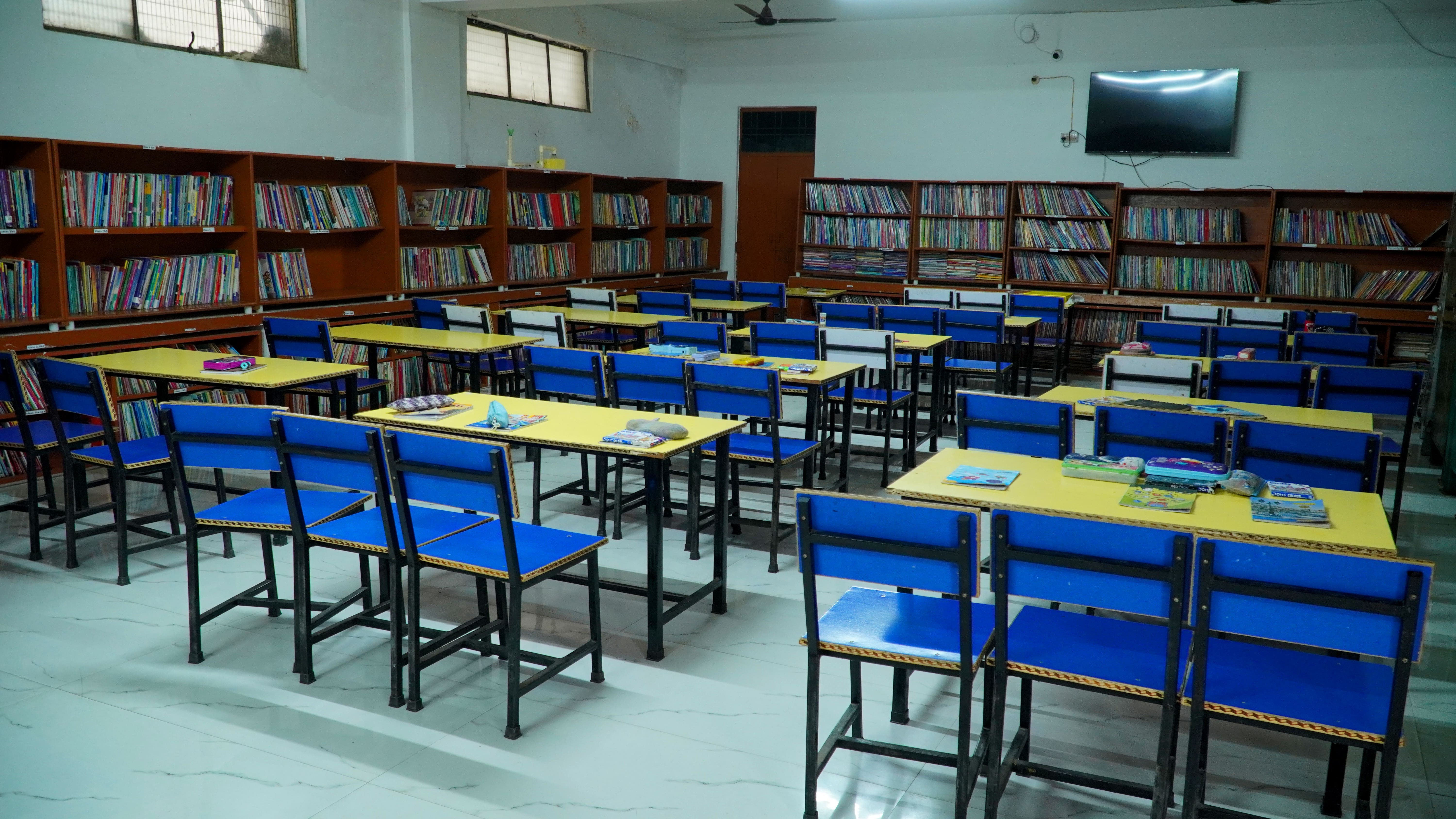 School library interior
